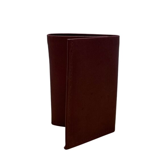 Rolfs Mens Burgundy Cowhide Leather Tri-Fold Wallet American Classic Design - Picture 1 of 8